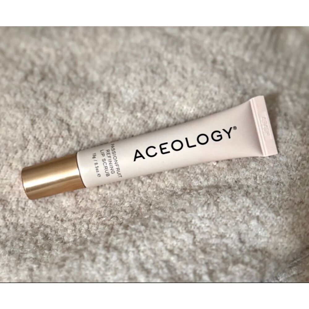 ACEOLOGY-NWT - Passionfruit Refining Lip Scrub. Full Size/Sealed Product/No Boz - Picture 8 of 14